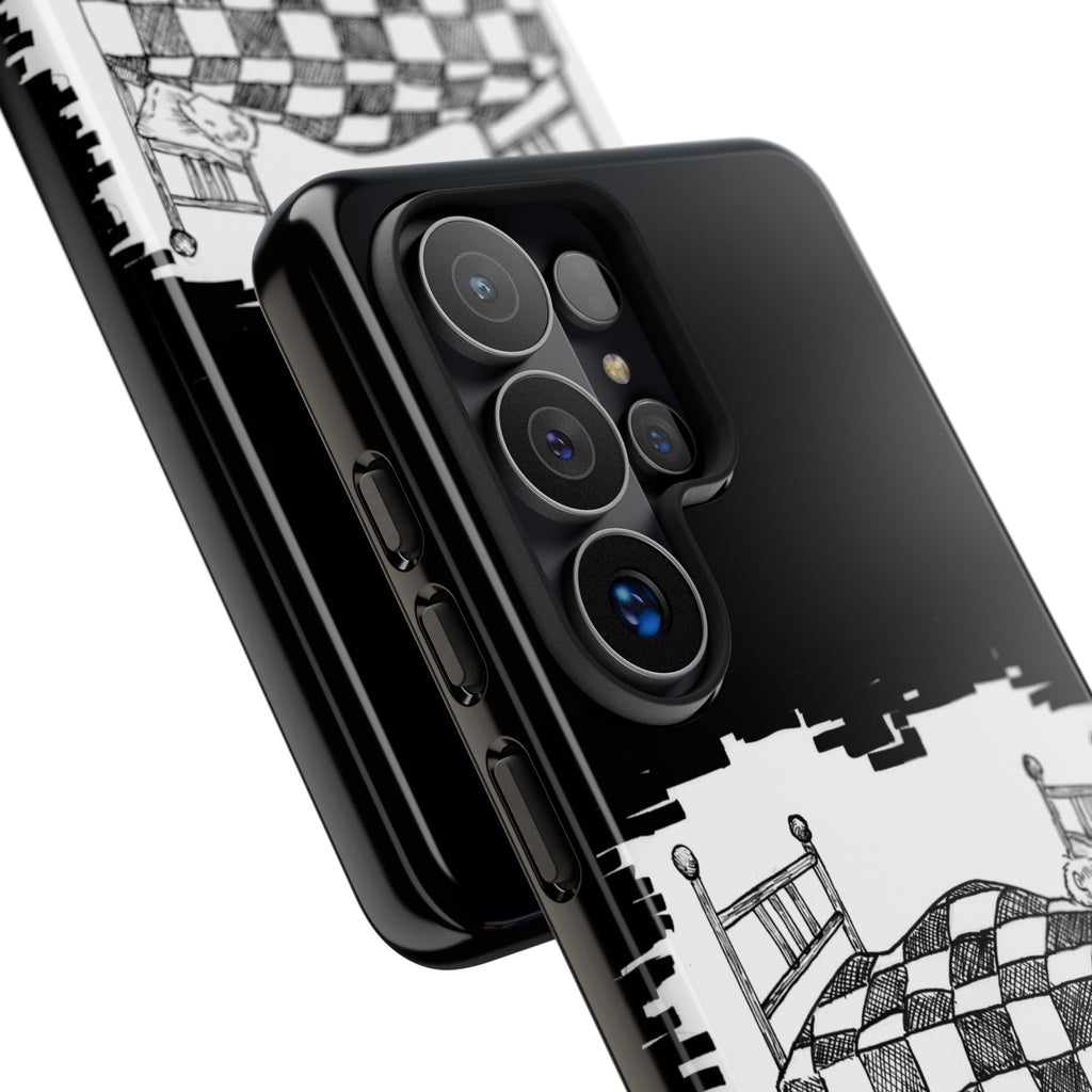 Phone Case 'Allow Yourself to Dream' Sketch Bed Black & White Protective Case