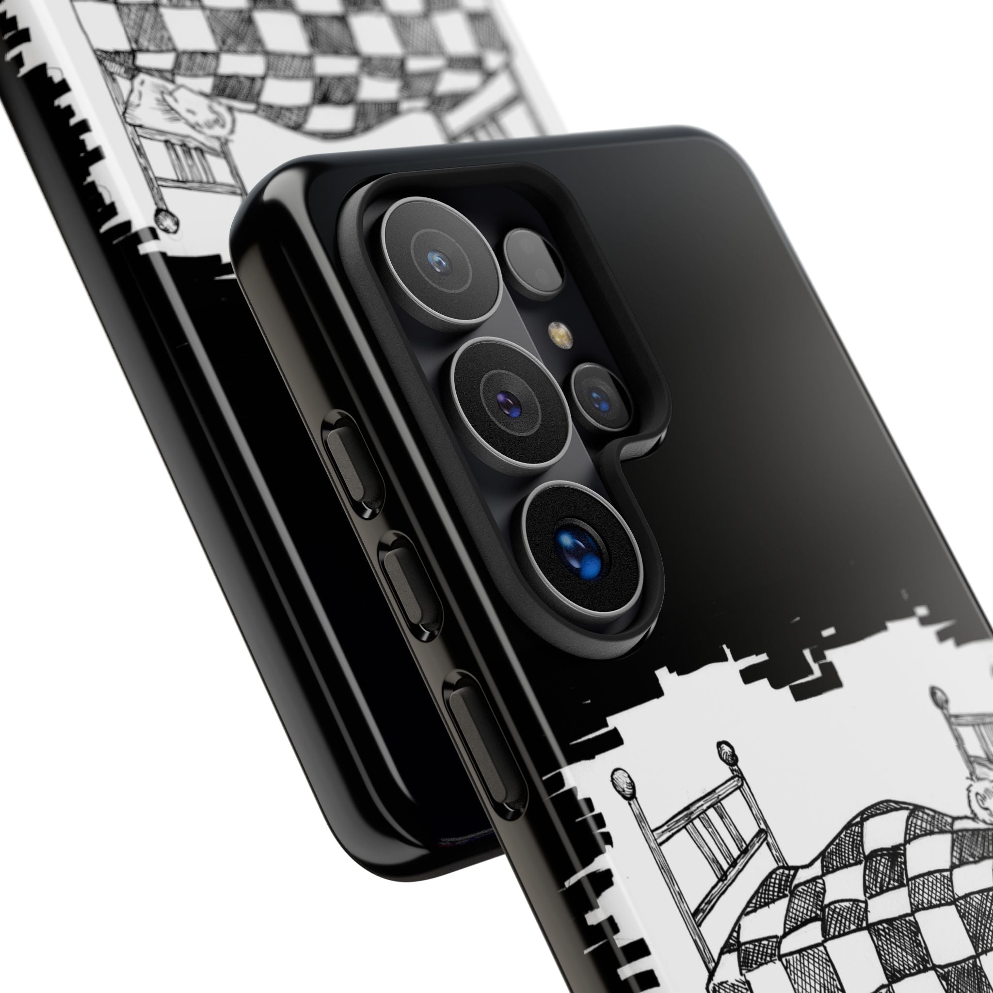 Phone Case 'Allow Yourself to Dream' Sketch Bed Black & White Protective Case