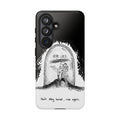 Phone Case 'Here Lies' Gothic Tombstone Design (Don’t Stay Buried, Rise Again)
