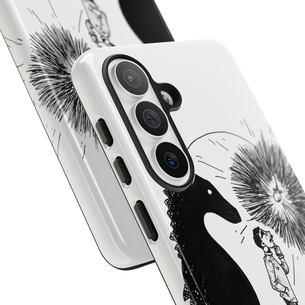 Phone Case  "Don't Dull Your Light for Others" Black & White Inspirational Art