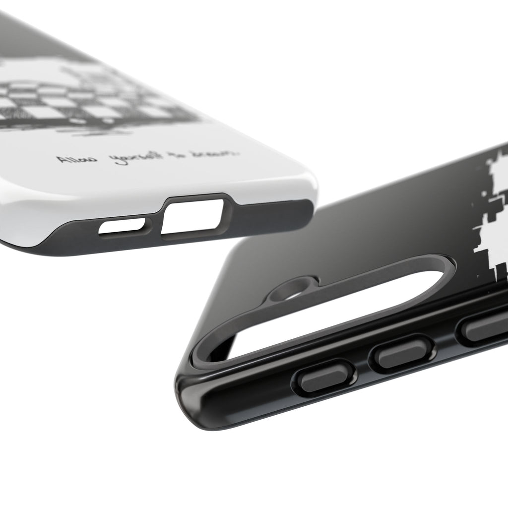 Phone Case 'Allow Yourself to Dream' Sketch Bed Black & White Protective Case