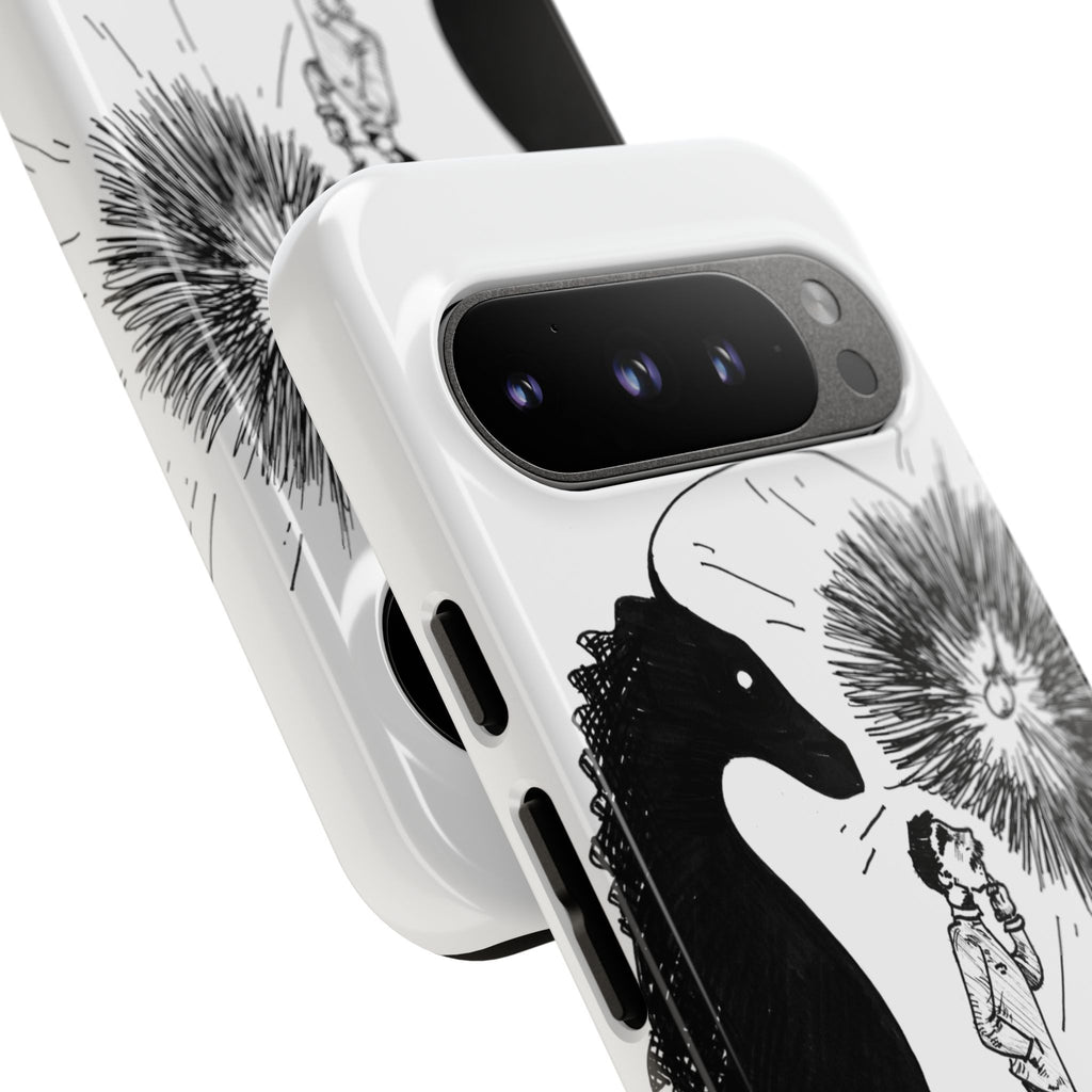 Phone Case  "Don't Dull Your Light for Others" Black & White Inspirational Art