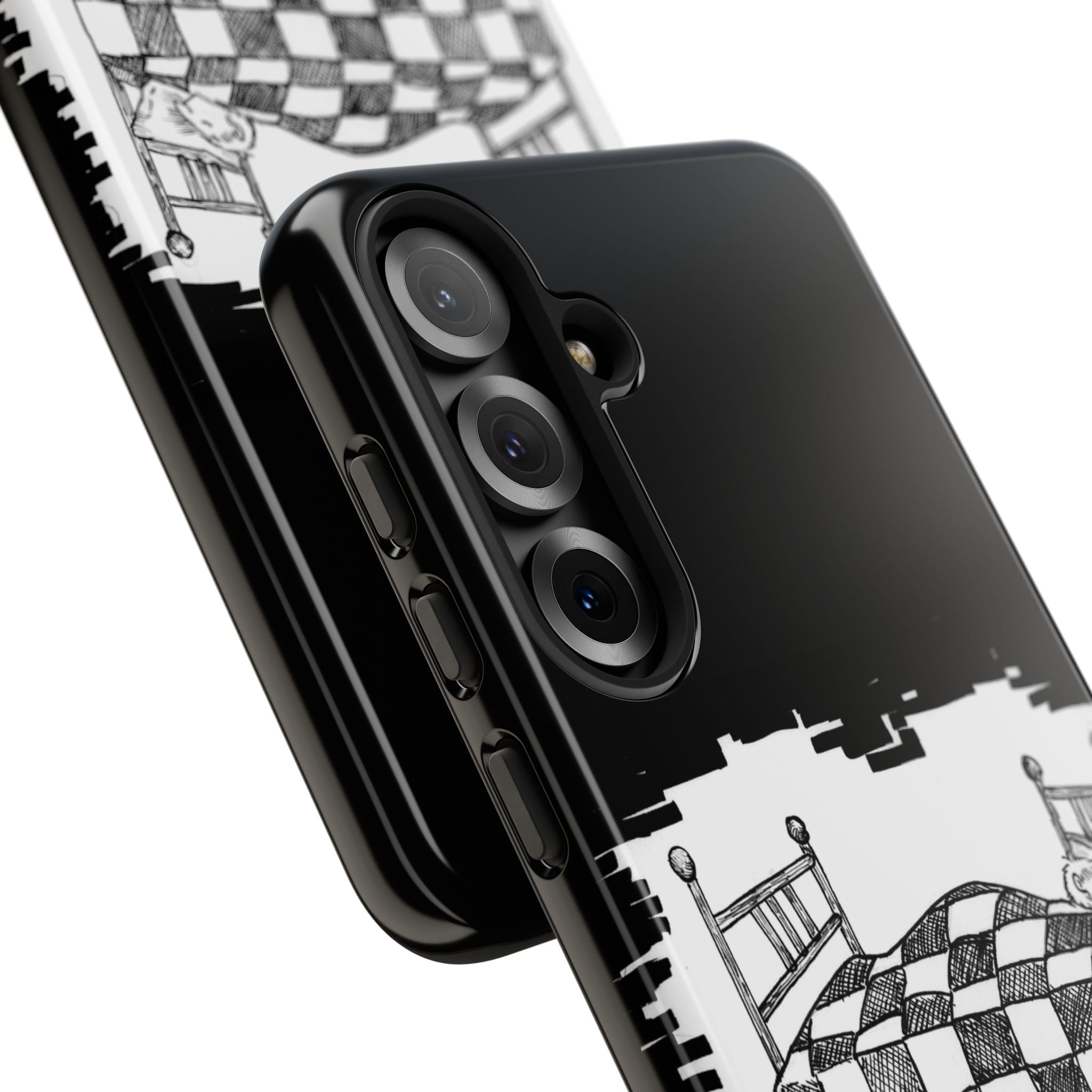 Phone Case 'Allow Yourself to Dream' Sketch Bed Black & White Protective Case
