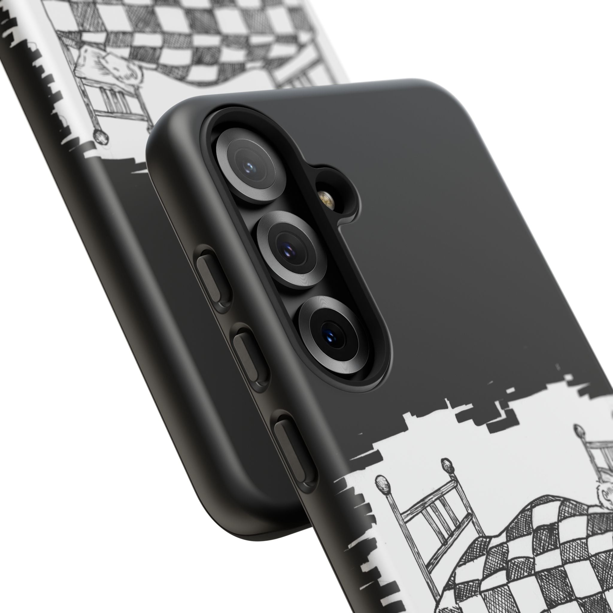 Phone Case 'Allow Yourself to Dream' Sketch Bed Black & White Protective Case