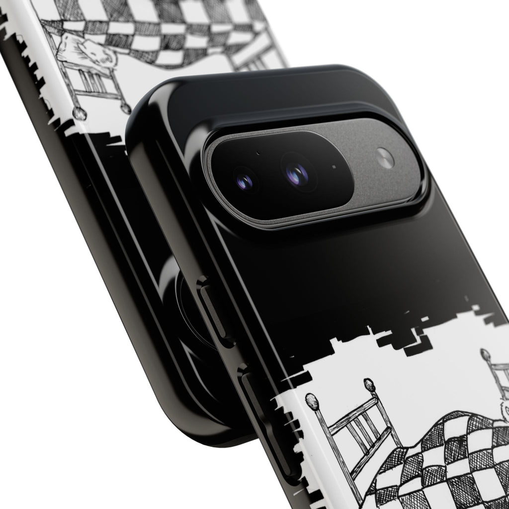 Phone Case 'Allow Yourself to Dream' Sketch Bed Black & White Protective Case