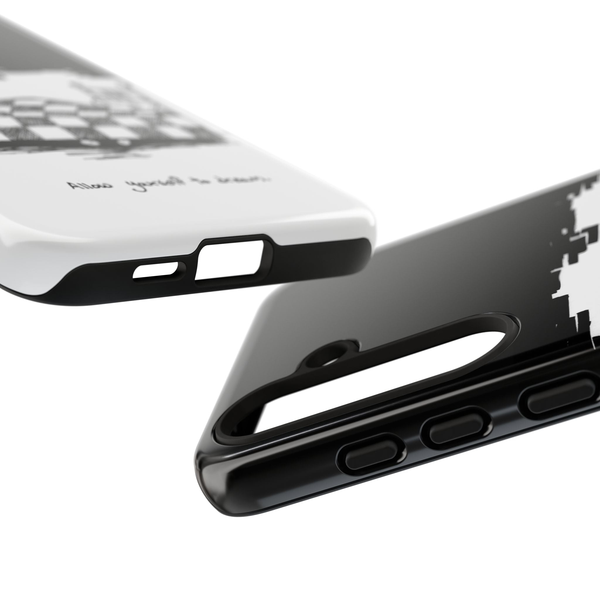 Phone Case 'Allow Yourself to Dream' Sketch Bed Black & White Protective Case