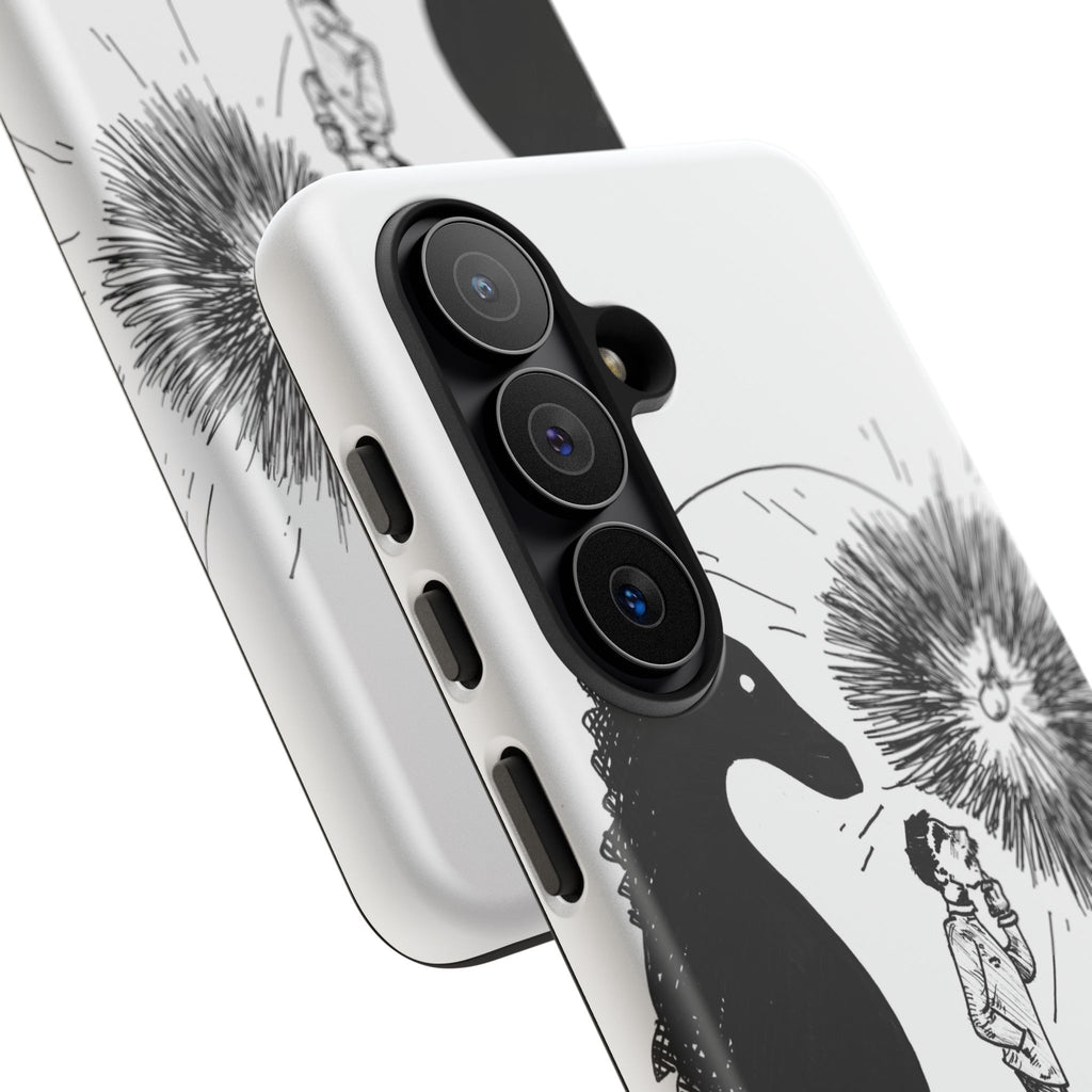 Phone Case  "Don't Dull Your Light for Others" Black & White Inspirational Art