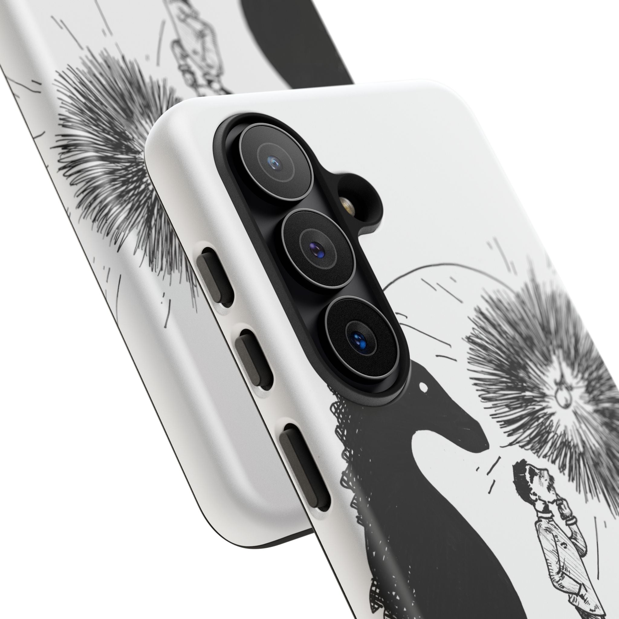 Phone Case  "Don't Dull Your Light for Others" Black & White Inspirational Art