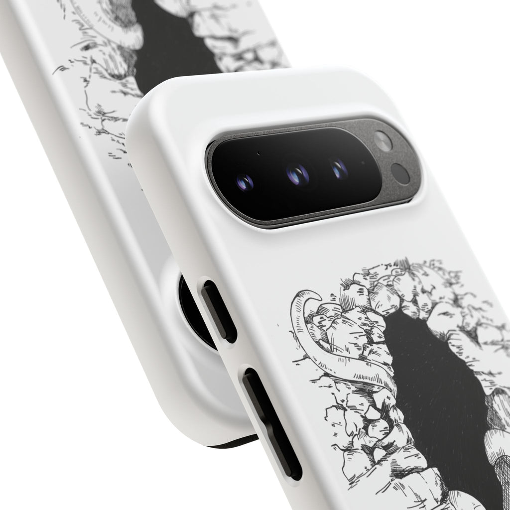 Phone Case - Gothic Illustration with ‘Make Your Home Graciously Yours’ Quote